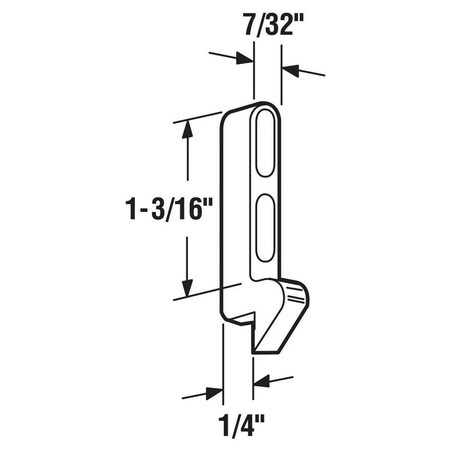 Prime-Line Strike Slide Scrn Dr 1Cd 1207-M